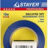 Изолента, STAYER Profi 12292-B-15-10, ПВХ, на карточке, 15мм х 10м х 0,18мм, синяя 12292-B-15-10 купить в Нижневартовске