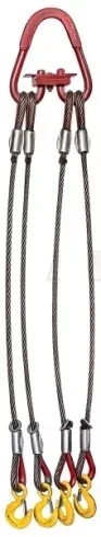 Строп канатный четырехветвевой 4СК 1.6 т L=3.5 м заплет