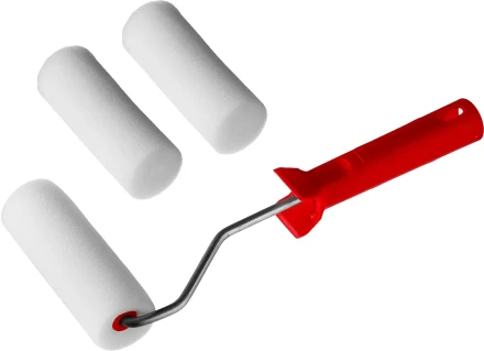 Валик "ПОРОЛОН" в наборе: 3 шубки + ручка, 100 мм, d=40 мм, MIRAX 0363-10_z01 купить в Нижневартовске