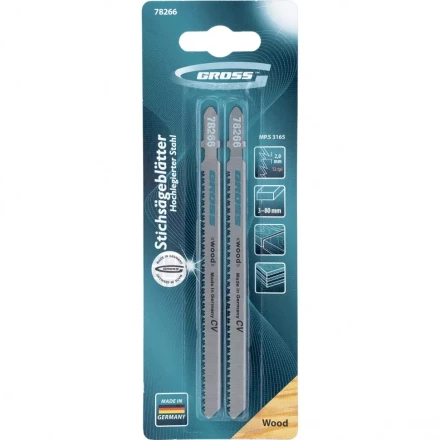 Полотна для электролобзика по дереву 2 шт 3165 GROSS 78266 купить в Нижневартовске