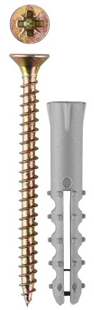 Дюбель ЗУБР "МАСТЕР" распорный полипропиленовый, тип "Ёжик", в комплекте с шурупом, 12 х 70 / 6,0 х 90 мм, 4 шт 30661-12-70 купить в Нижневартовске