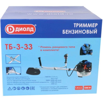 Бензиновый триммер Диолд ТБ-3-33 купить в Нижневартовске