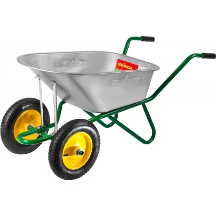 Тачка GRINDA садово-строительная двухколесная, 90 л, грузоподъемность 180 кг 422397_z01 купить в Нижневартовске