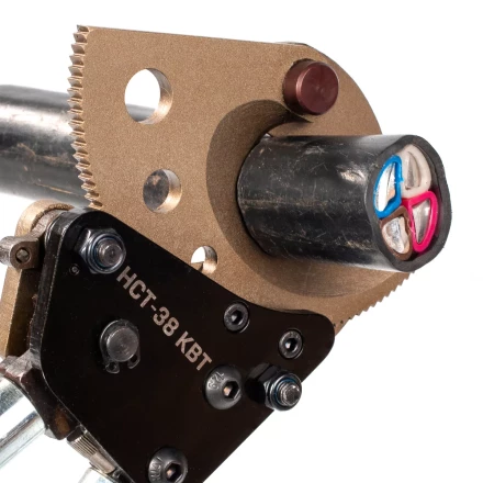 Секторные ножницы КВТ НСТ-38 для резки кабелей до 38 мм, проводов АС со стальным сердечником и прутков из низкоуглеродистой стали (84394) купить в Нижневартовске