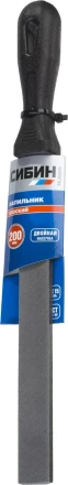 Напильник СИБИН плоский с пластиковой рукояткой, 200мм 16701-20 купить в Нижневартовске