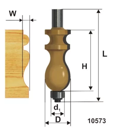 Фреза кромочная фигурная ф222х41мм хв 12мм 10573 купить в Нижневартовске