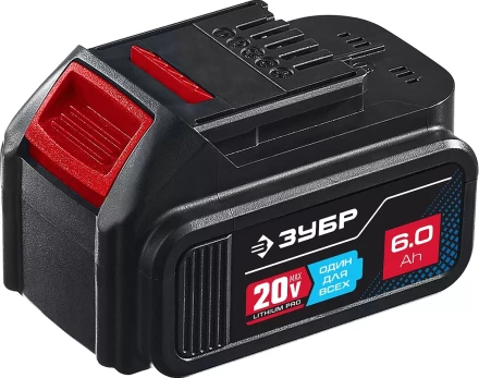 ЗУБР T7, 20 В, 6.0 А·ч, аккумуляторная батарея, Профессионал (ST7-20-6) купить в Нижневартовске