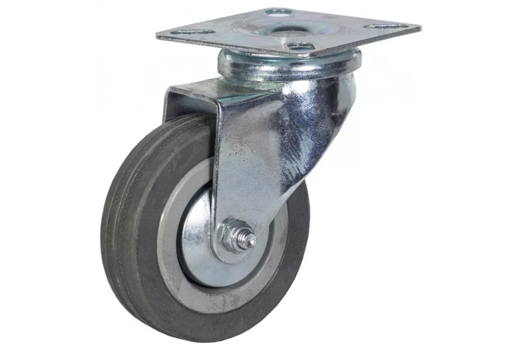 Аппаратное поворотное колесо HITCH 100*25 резина серая SCg42 (SZ084834) купить в Нижневартовске