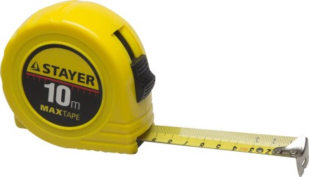 Рулетка STAYER &quot;МASTER&quot; &quot;MaxTape&quot;, пластиковый корпус, 10м/25мм 34014-10-25 купить в Нижневартовске