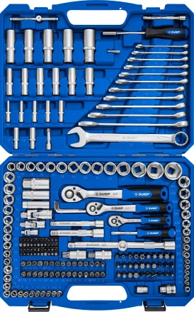 ЗУБР А-216, 216 предм., (1/2+ 3/8+ 1/4), универсальный набор инструмента, Профессионал (27674-H216) купить в Нижневартовске