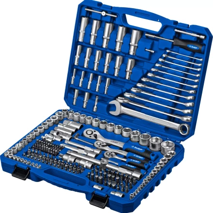 ЗУБР А-216, 216 предм., (1/2+ 3/8+ 1/4), универсальный набор инструмента, Профессионал (27674-H216) купить в Нижневартовске