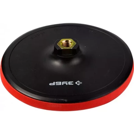 Тарелка опорная ЗУБР "МАСТЕР" пластиковая для УШМ под круг на липучке, мягкая полиуретановая прокладка, d 150 мм, М14 35782-150 купить в Нижневартовске