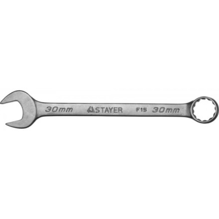 Ключ STAYER &quot;MASTER&quot; гаечный комбинированный, хромированный, 30мм 27085-30 купить в Нижневартовске