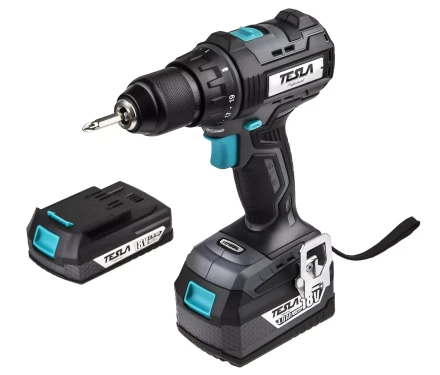 Аккумуляторная дрель TESLA TD18BL KITс кейсом купить в Нижневартовске