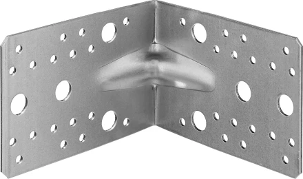 ЗУБР УКУ-2.0, 90 x 130 x 130 x 2 мм, цинк, усиленный крепежный уголок (310116-90-130) купить в Нижневартовске