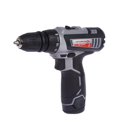 Аккумуляторная дрель-шуруповерт со съемным патроном ИНТЕРСКОЛ ДА-12ЭР-02 КОМБИ Li-ion (2 х 1,5Ач) купить в Нижневартовске