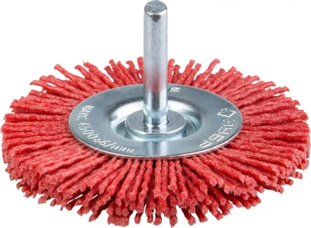 ЗУБР "ПРОФЕССИОНАЛ". Щетка дисковая для дрели, нейлоновая проволока с абразивным покрытием, 50мм 35161-050_z02 купить в Нижневартовске
