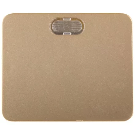 Выключатель СВЕТОЗАР "ГАММА" с подсветкой, одноклавишный, без вставки и рамки, цвет золотой металлик, 10A/~250B SV-54131-GM купить в Нижневартовске