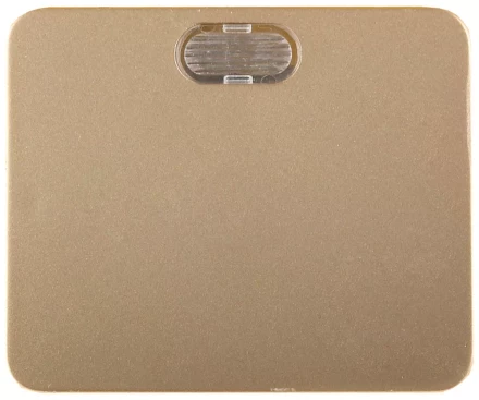 Выключатель СВЕТОЗАР "ГАММА" с подсветкой, одноклавишный, без вставки и рамки, цвет золотой металлик, 10A/~250B SV-54131-GM купить в Нижневартовске