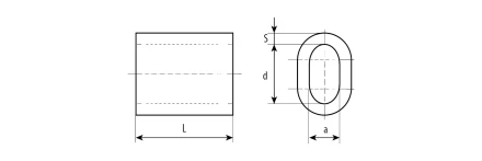 ЗУБР DIN 3093, 8 мм, 1 шт, алюминиевый зажим троса (304476-08) купить в Нижневартовске