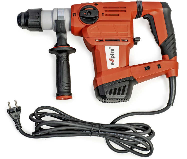 Перфоратор ESPIRA RHI-P3203 (sds plus, 220–240В/50Гц, мощн.1500Вт, ск. хол хода 950 об/м, эн.уд .4,0 Дж, 5.6 кг), 400452 купить в Нижневартовске