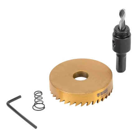 Коронка по металлу HSS, 60 мм, нитридтитановое покрытие Denzel 724119 купить в Нижневартовске