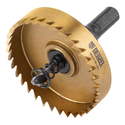 Коронка по металлу HSS, 60 мм, нитридтитановое покрытие Denzel 724119 купить в Нижневартовске