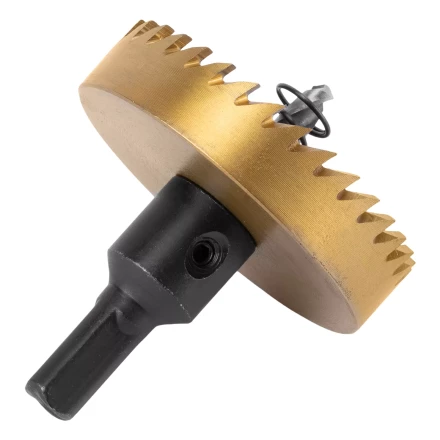 Коронка по металлу HSS, 60 мм, нитридтитановое покрытие Denzel 724119 купить в Нижневартовске