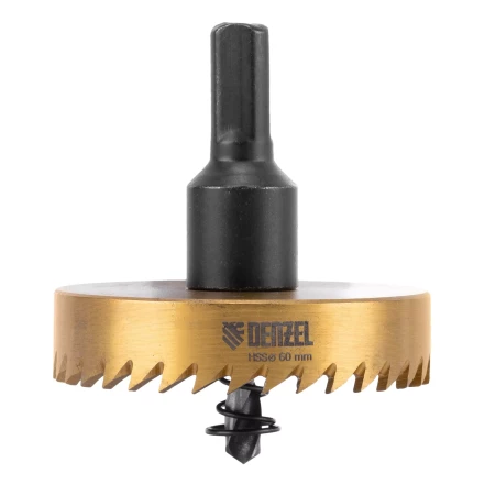 Коронка по металлу HSS, 60 мм, нитридтитановое покрытие Denzel 724119 купить в Нижневартовске