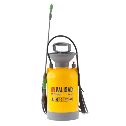 Опрыскиватель усиленный помповый 5 л с шлангом разбрызгивателем PALISAD LUXE 64757 купить в Нижневартовске