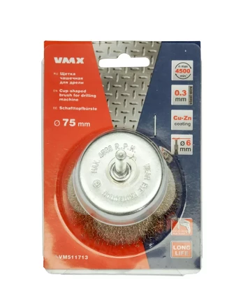 Щетка для дрели ф75 мм чашечная VMX 511713 купить в Нижневартовске