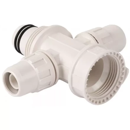 Коллектор ЗУБР "ШиреФит" сборный крестовой "внутренняя резьба - штуцер с гайкой - штуцер с гайкой", 20мм х 16мм 51518-20-16-20 купить в Нижневартовске