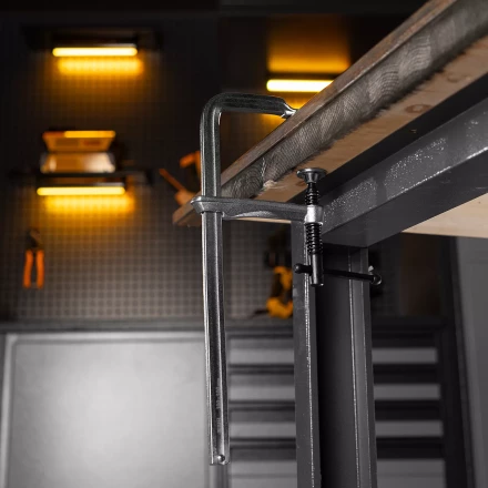 Струбцина Denzel F-образная, 100x300мм, кованая 20470 купить в Нижневартовске