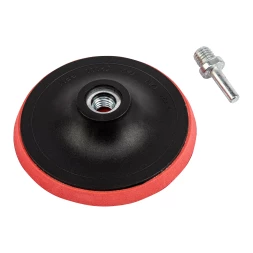 Насадка для дрели и УШМ с липучкой, 125 мм, с адаптером c М14 на d8 Сибртех 76235