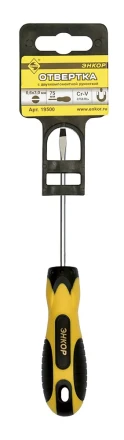 Отвертка шлицевая 0,6х3,0х75 мм Энкор 19500 купить в Нижневартовске