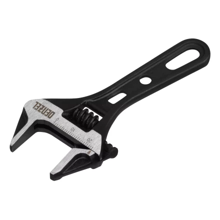 Ключ разводной 115 мм Denzel, CrV, кованый, укороченная рукоятка 15751 купить в Нижневартовске