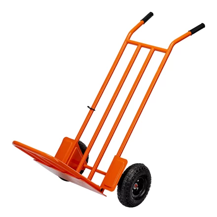 Тележка ручная 2-х колесная Сибртех 69302, усиленная, г/п 250кг, откидная платформа 530х400мм купить в Нижневартовске