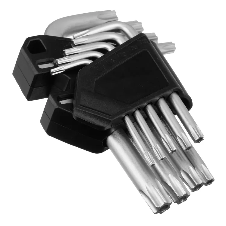Набор ключей имбусовых Torx-Tempered, TT10-50, CrV, 9 шт. Сибртех 123707 купить в Нижневартовске