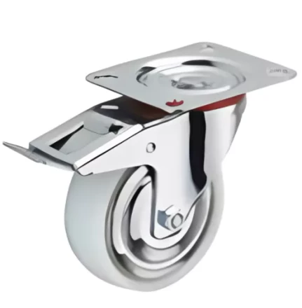 Колесо поворотное полипропилен SRCnb 55 125 мм с тормозом (F) 1041610 купить в Нижневартовске