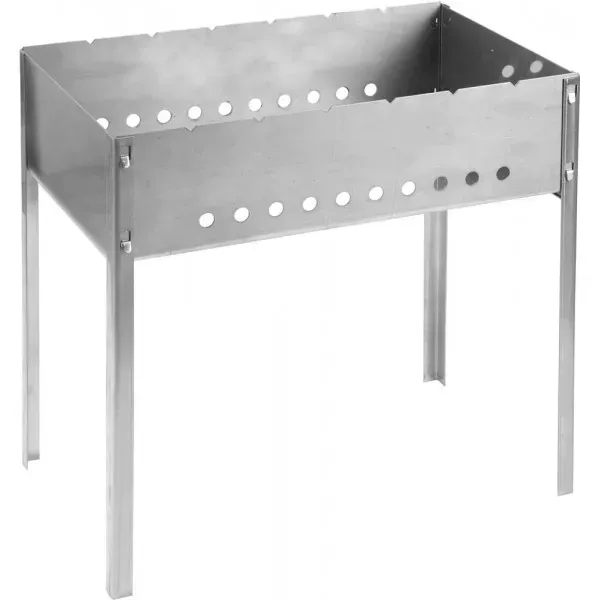 Мангал GRINDA "BARBECUE", нержавеющая сталь, толщина 1,5мм, 500х300х500мм 427784 купить в Нижневартовске