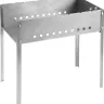 Мангал GRINDA "BARBECUE", нержавеющая сталь, толщина 1,5мм, 500х300х500мм 427784 купить в Нижневартовске