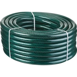 Шланг РОСТОК КЛАССИК поливочный, 10 атм., армированный, 3-х слойный, 3/4"x25м 40308-3/4-25_z01