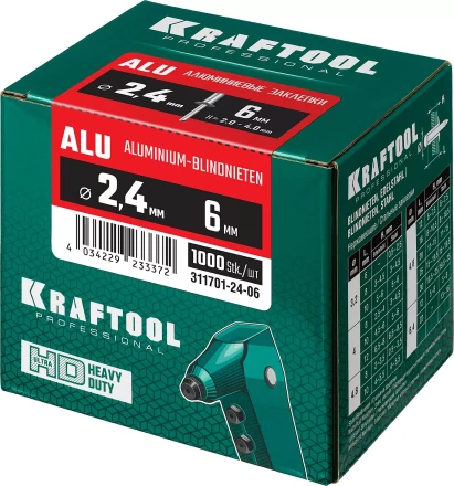 Заклепки алюминиевые KRAFTOOL 311701-24-06 купить в Нижневартовске