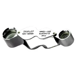 Лупа складная 10-ти и 20-кратная, D 18 мм, D 12 мм  SPARTA 913815