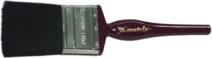 Кисть плоская "Декор" 3/4" (20 мм) натуральная черная щетина деревянная ручка  MATRIX 82615 купить в Нижневартовске