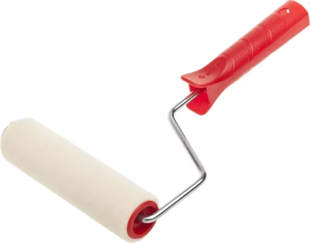 МИДИ-валик ЗУБР ЭКСПЕРТ "ВЕЛЮР", 100% шерсть, ворс 4мм, ручка 6мм, d=32/150мм 03535-15 купить в Нижневартовске