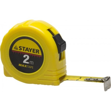 Рулетка STAYER &quot;МASTER&quot; &quot;MaxTape&quot;, пластиковый корпус, 2м/16мм 34014-02-16 купить в Нижневартовске