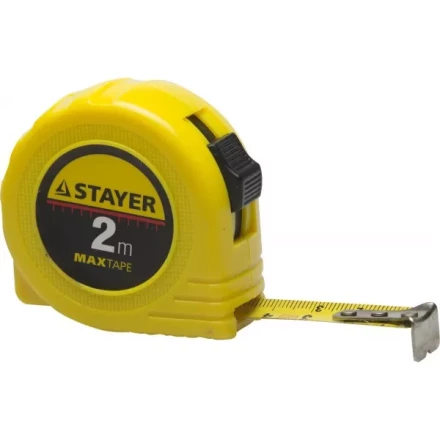 Рулетка STAYER &quot;МASTER&quot; &quot;MaxTape&quot;, пластиковый корпус, 2м/16мм 34014-02-16 купить в Нижневартовске