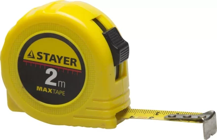 Рулетка STAYER &quot;МASTER&quot; &quot;MaxTape&quot;, пластиковый корпус, 2м/16мм 34014-02-16 купить в Нижневартовске