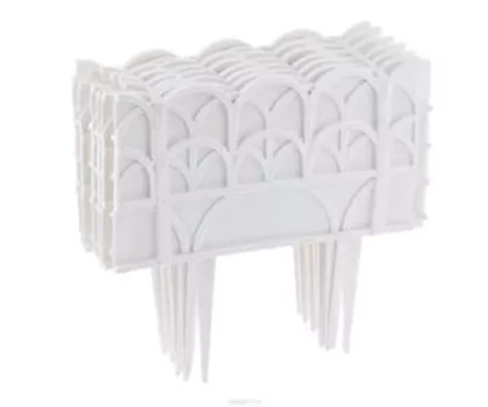 Бордюр "Кантри" 14х310 см белый PALISAD 65057 купить в Нижневартовске